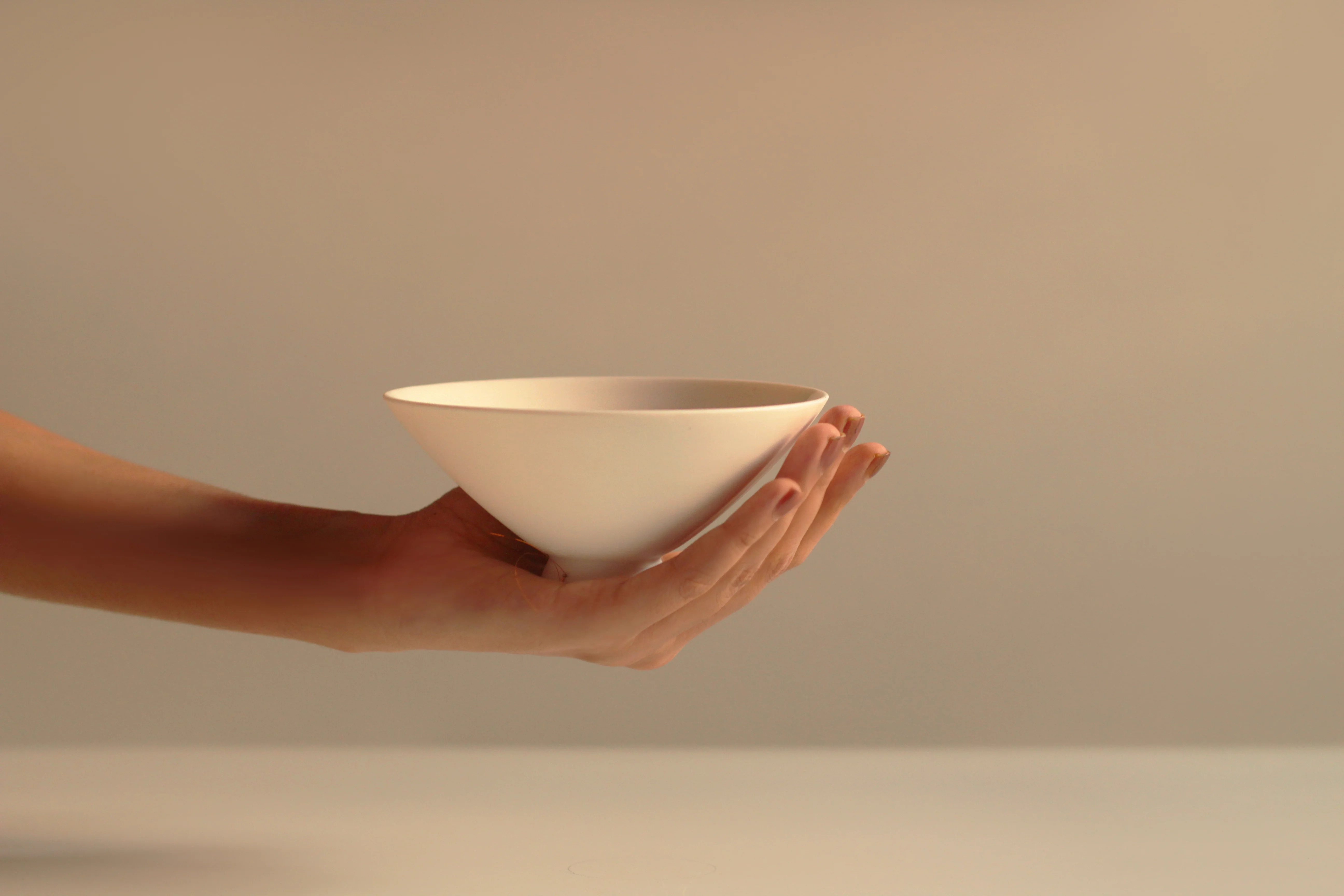 blanc porcelain tea bowl