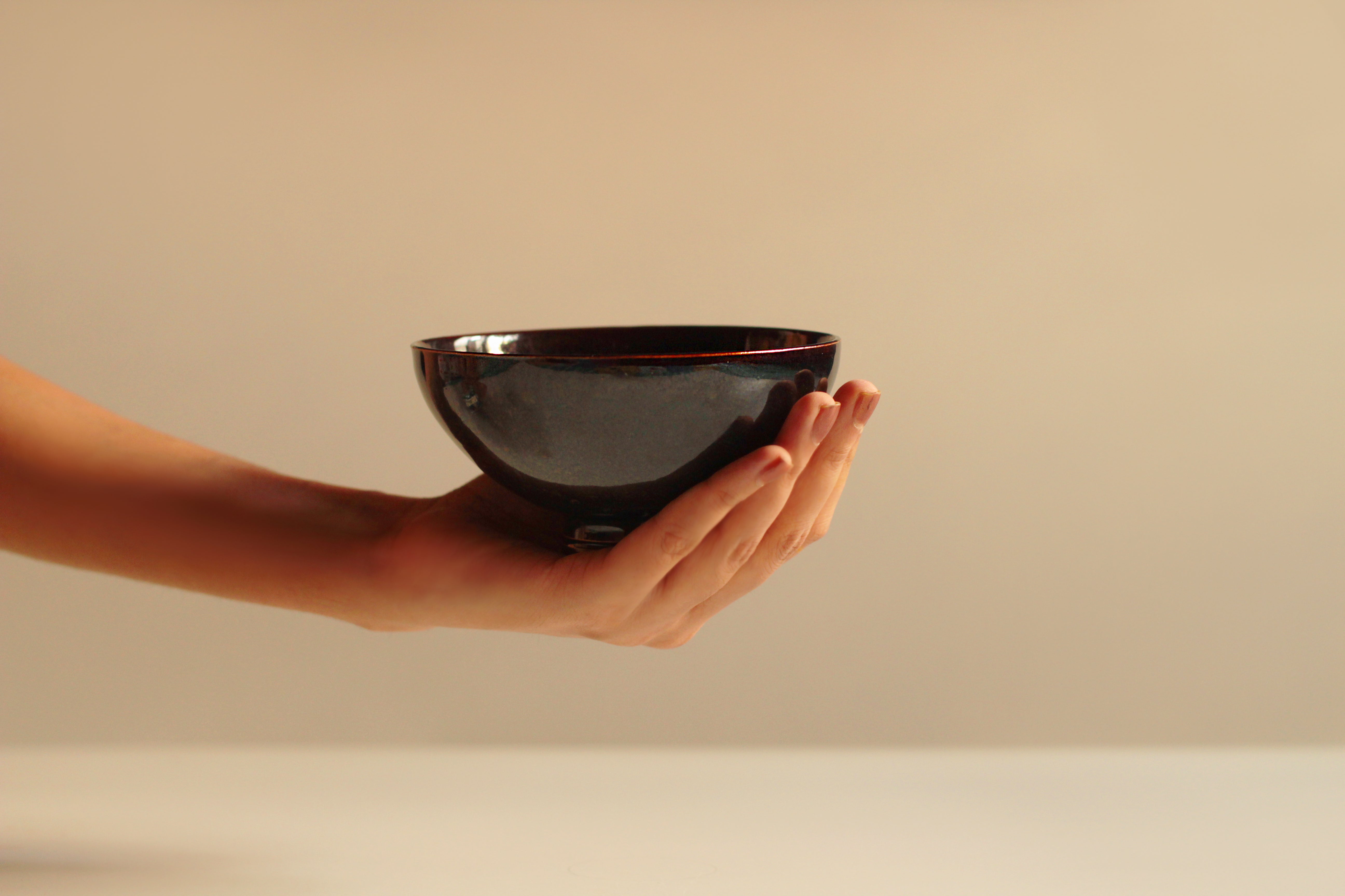 nuit stoneware tea bowl